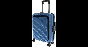 MANDARINA DUCK Tank Case Cabin Trolley With Front Pocket China Blue Blauwgrijs 53cm