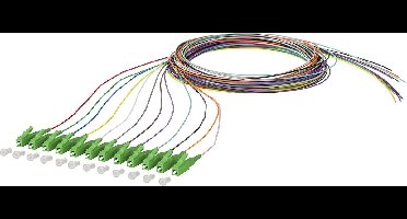 Connect OpDAT Pigtail LC APC, OS2, 12 Farben VPE 12