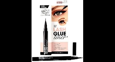 KISS Lash Glue Liner Zwart – Wimperlijm & Eyeliner in 1 – Waterproof – voor wimperextenions