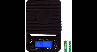 Digitale keukenweegschaal / koffieweegschaal 3 kg/0,1 g nauwkeurigheid
