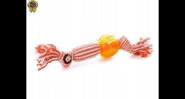 JK Animals Hondenspeeltje Knots + Bal TPR 33cm Oranje