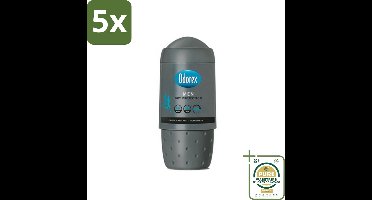 5 x Odorex Deodorant Roller For Men Dry Protection 50 ml - Grootverpakking - Mannelijke Deodorant - Anti-transpiratie - Zweetbescherming - Alcoholvrije Deodorant - Droge Oksels