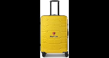 Tonino Lamborghini Bologna 4 wielen Trolley M 67 cm - Harde bagage - Combinatieslot - yellow