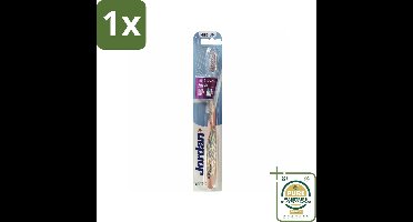 1 x Jordan - Tandenborstel - Individual Reach - Medium- Tandenborstel - Mondverzorging - Ergonomische Tandenborstel - Medium Borstelharen - Tandenpoetsen