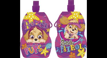 Schoolbeker Opvouwbaar - Paw Patrol - 500 Ml - Paars - Bidon - Drinkfles - Nickelodeon
