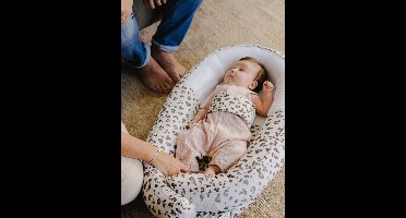 Verkleinkussen meegroeibed BABYMOOV Doomoo Cocoon beige, bedrukt