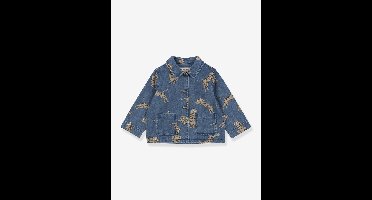 Jeansjas met tijgermotieven Magot KONGES SLOJD jeansblauw