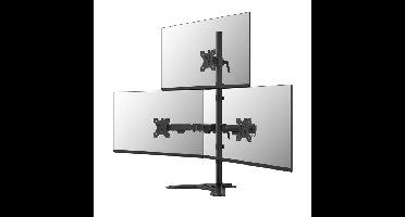 Neomounts DS45-600BL2-1 Monitorstandaard voor drie schermen 10-32" monitorarm