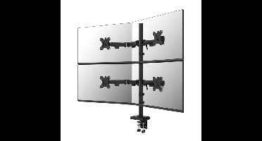 Neomounts DS60-600BL2-2 Quadruple monitorarm voor vier schermen 10-32"