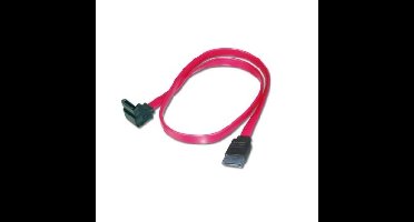 2x SATA 7-pin, 0.5 m SATA-kabel 0,5 m Zwart, Rood