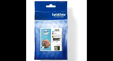 LC-424VAL Multipack inktcartridges - zwart, cyaan, magenta, geel - tot 750 pagina's per kleur
