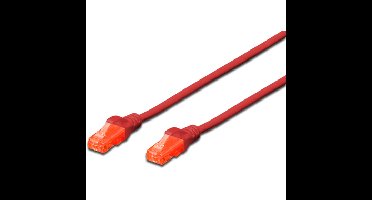 DK-1617-010/R netwerkkabel Rood 1 m Cat6 U/UTP (UTP)