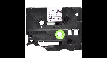TZE-SE5 labelprinter-tape Zwart op wit TZ/TZe