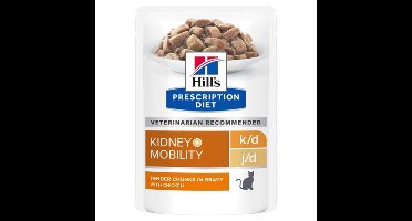 Hill's Prescription Diet k/d + Mobility Kattenvoer Nat Kip 12 x 85 gr