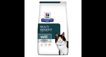 Hill's Prescription Diet w/d Multi-Benefit Kattenvoer Droog Kip 3 kg