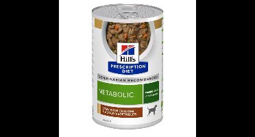Hill's Prescription Diet Hondenvoer Nat Metabolic Kip & Groenten 12 x 354 gr