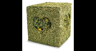 Jr Farm - JR Hay Cube with Flowers - 450 g - 20 x 20 x 20 cm