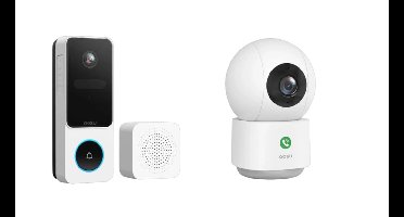 Aosu - IndoorCam P1 Pro + Video Doorbell SE - Bundle