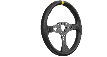 MOZA - Round Wheel Mod for ES - Black - 12-inch