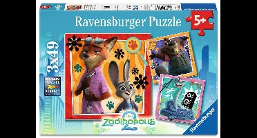 Ravensburger Zootopia 2 3x49 stukjes