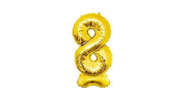 Folie ballon XXL 150 cm goud nr 8