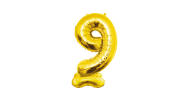 Folie ballon XXL 150 cm goud nr 9