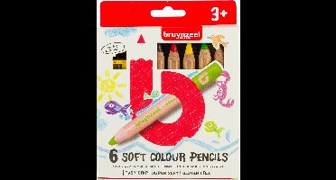 Bruynzeel dikke kleurpotloden 6 stuks