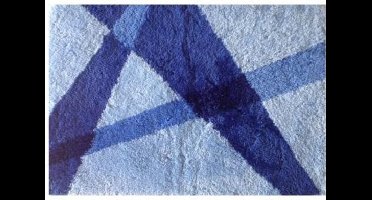 Wicotex badmat 60x90 cm. acryl blauw