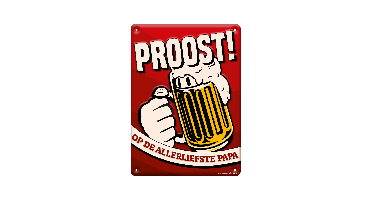 Tekstbord metaal Papa