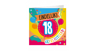 XL Wenskaart 18 jaar