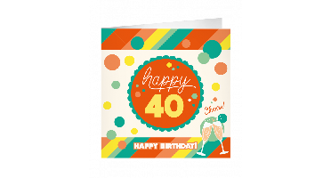 XL Wenskaart 40 jaar