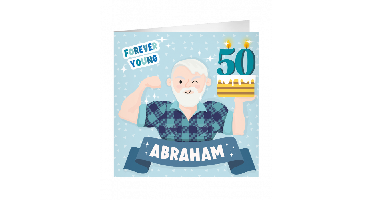 XL Wenskaart Abraham 50