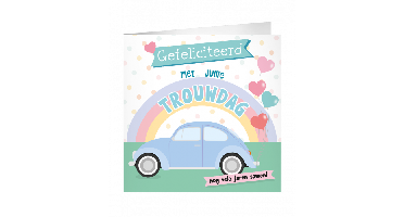 XL Wenskaart Trouwdag