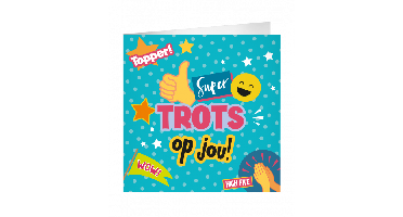 XL Wenskaart Trots op jou