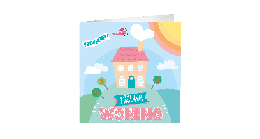 XL Wenskaart Nieuwe woning