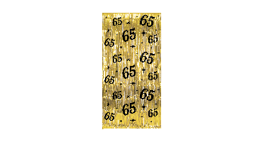 Deurgordijn 65 jaar 200 x 100 cm