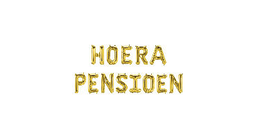 Folie ballon hoera pensioen