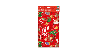 Paper Dreams Tafelkleed kerst bedrukt 137x274cm rood