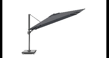 Platinum Challenger zweefparasol T2 premium 2,6x3,5 m antraciet frame faded black doek