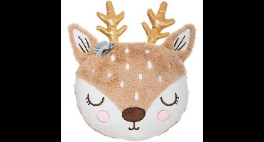 Atmosphera Dieren sierkussen - kinderkamer - hertje - 31 x 38 cm