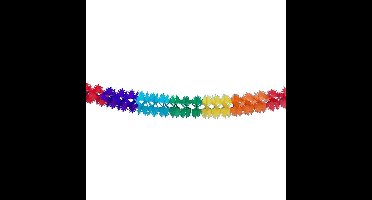 Haza Feestslinger - verjaardag versiering papier - 600cm - multi-color