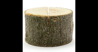 Naamkaart/plaatskaart houders - boomschijf - Bruiloft - 10x stuks - 3-4 cm - hout