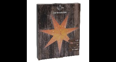 Svenska Living Papieren kerstster lampion - 60 cm - wit - E14 fitting