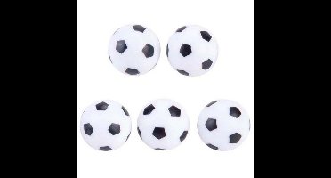 Tafelvoetbal balletjes - 5x stuks - D3 cm - mini voetballetjes