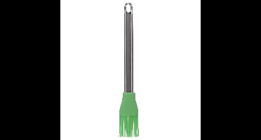 Bakkwast - zilver/groen - RVS/Siliconen - 26 cm - Keukengerei