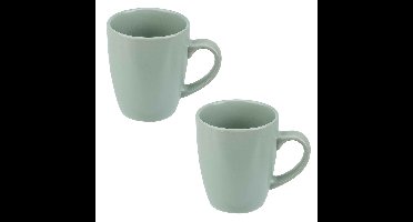 Cosy & Trendy koffiemok / drinkbeker Amalia - 12x - groen - 360 ml