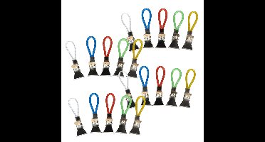 Gerimport Handdoekhaakjes - gekleurd - 20x - handdoekclips - ophanghaakjes
