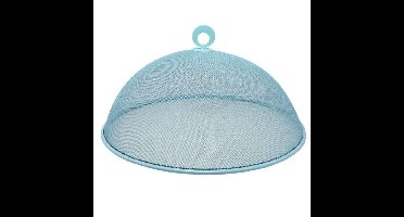 Svenska Living vliegenkap/voedselkap - metaal - lichtblauw - rond - Dia 35 cm