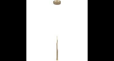 LED Hanglamp - Trio Select Cala - 1 Lichtpunt van 5.5 Watt - Hoogte Aanpasbaar - Aanpasbare Lichtkleur - Dimbaar - Goud - Metaal