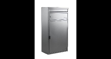 SafePost 65 brievenbus met pakketvak staal - zilvergrijs